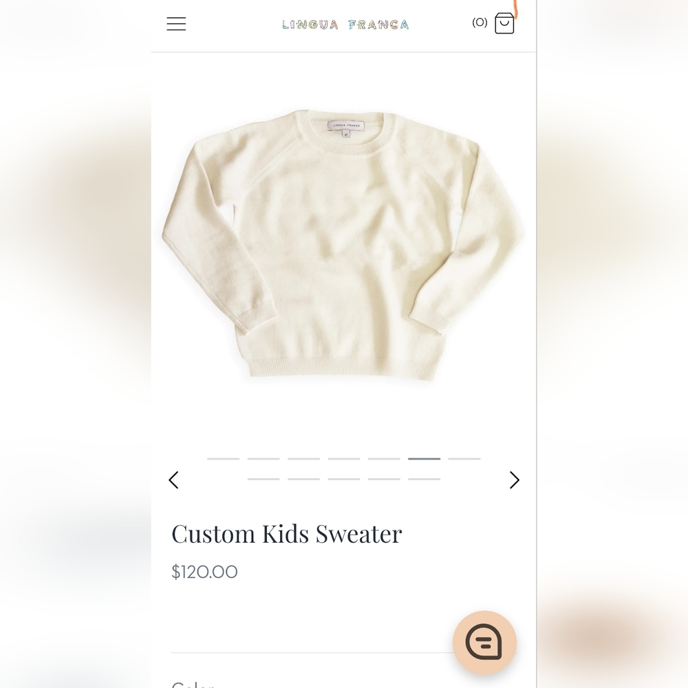 Kids cashmere sweater